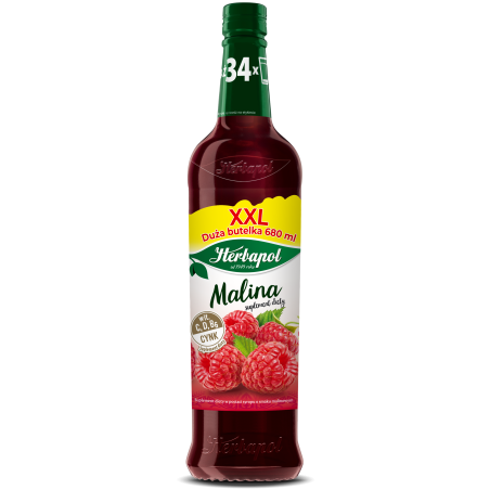 Herbapol Syrop owocowy malina z wit. C 680 ml