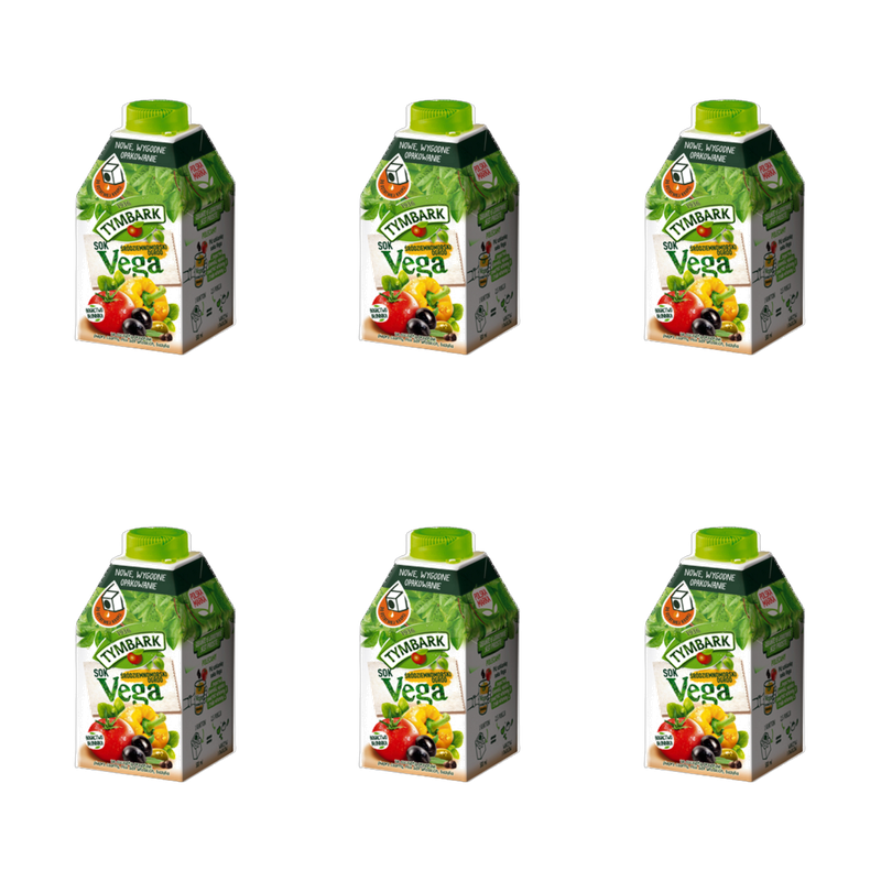 Tymbark Vega Sok z warzyw i owoców Śródziemnomorski ogród 500 ml X6