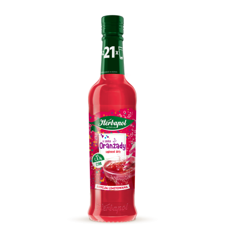 Herbapol Syrop o smaku Oranżady z wit. C, D, B6 i Cynkiem 420 ml