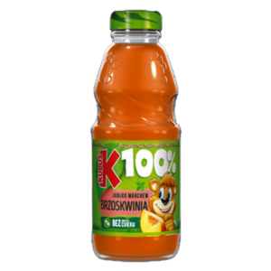 Kubuś Sok Dla Dzieci 100% Owocowo Warzywny Marchew Jabłko Brzoskwinia 300ml