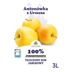 Sok NFC jabłkowy Antonówka 100% Dolina Czerska 3L