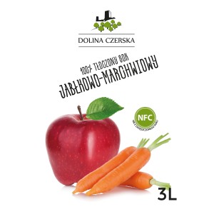 Sok NFC jabłkowo-marchwiowy 100% Dolina Czerska 3L