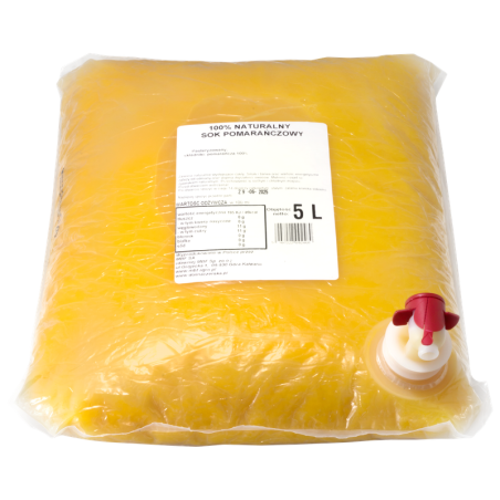 Sok NFC pomarańczowy 100% Dolina Czerska worek 5L