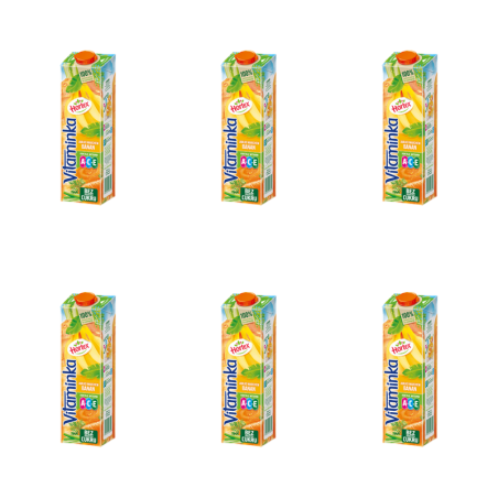 Hortex Vitaminka Jabłko, marchew, banan sok karton 1L X6