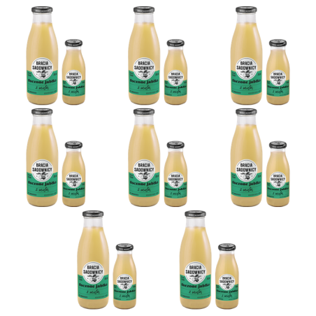 Bracia Sadownicy sok tłoczony 250 ml jabłko z miętą X8