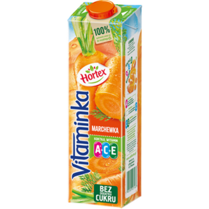 Hortex Vitaminka Marchewka Sok karton 1 l