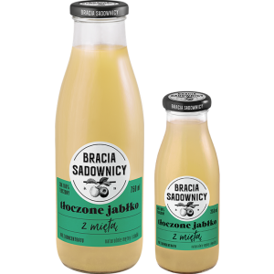 Bracia Sadownicy sok tłoczony 250 ml jabłko z miętą X8