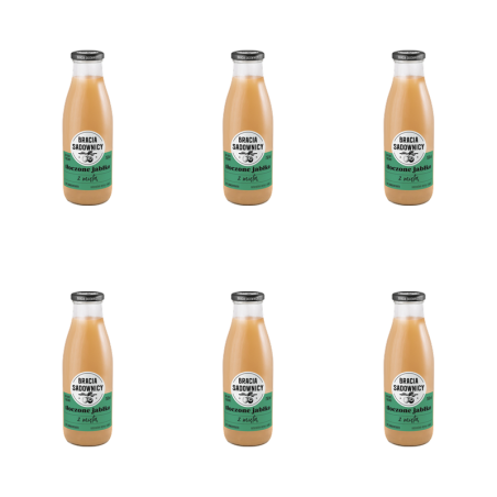 Bracia Sadownicy sok tłoczony 750 ml jabłko z miętą X6