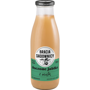 Bracia Sadownicy sok tłoczony 750 ml jabłko z miętą X6