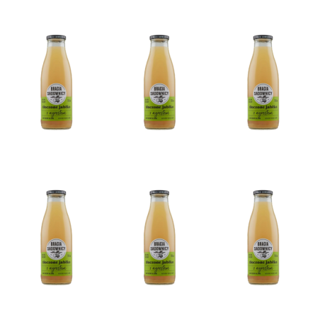 Bracia Sadownicy sok tłoczony 750 ml jabłko-agrest X6