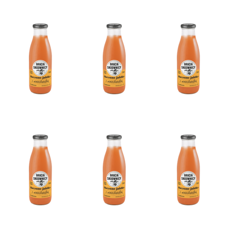 Bracia Sadownicy sok tłoczony 750 ml jabłko-marchew X6