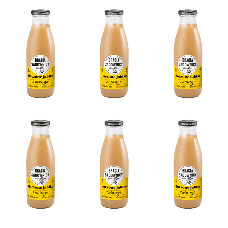 Bracia Sadownicy sok tłoczony 750 ml jabłko z mango X6