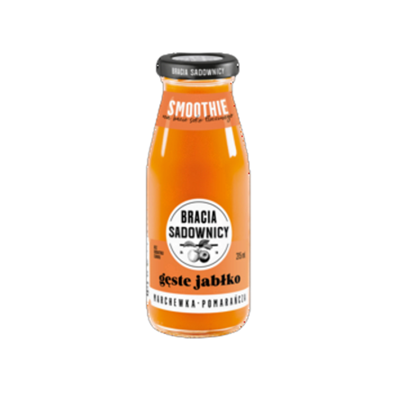 Bracia Sadownicy Gęste jabłko - marchewka pomarańcza 215 ml