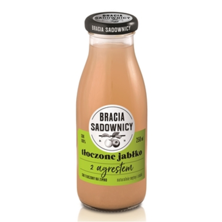 Bracia Sadownicy sok tłoczony 250 ml jabłko-agrest