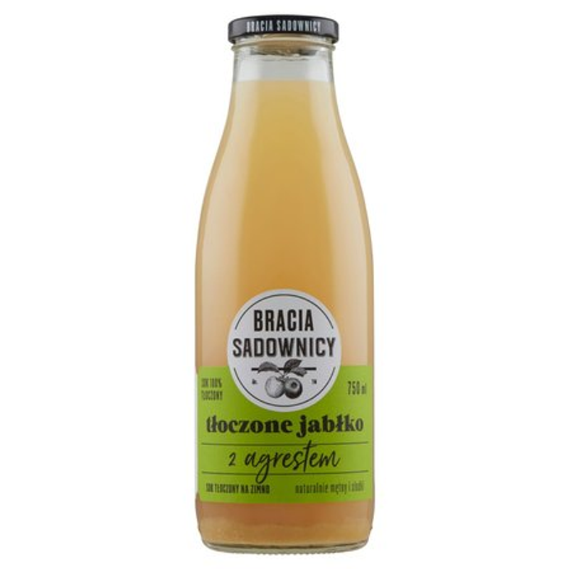 Bracia Sadownicy sok tłoczony 750 ml jabłko-agrest