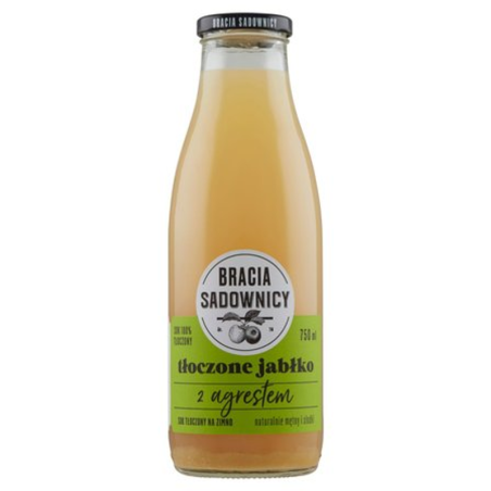 Bracia Sadownicy sok tłoczony 750 ml jabłko-agrest