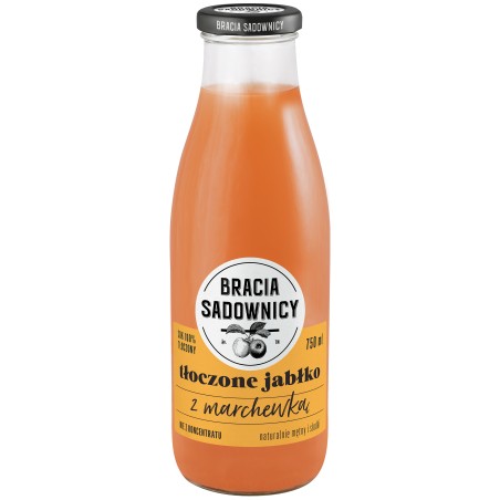 Bracia Sadownicy sok tłoczony 750 ml jabłko-marchew