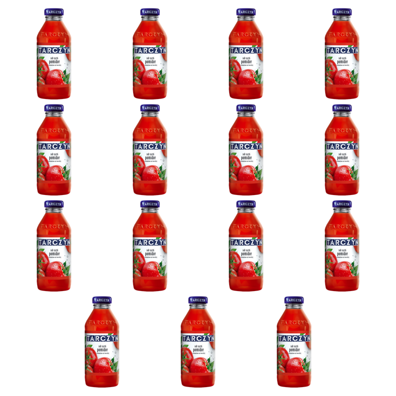 Tarczyn Sok 100% pomidor z dodatkiem soli morskiej 300 ml X15