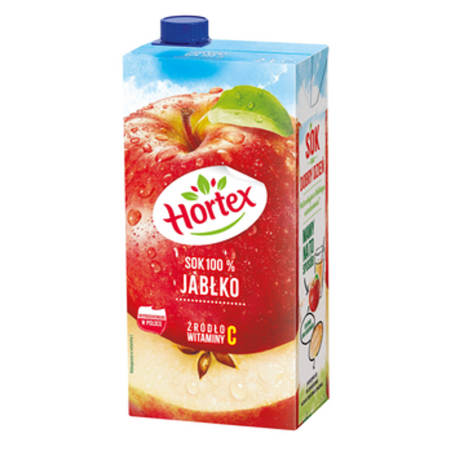 Hortex Sok 100% jabłko karton 2 l