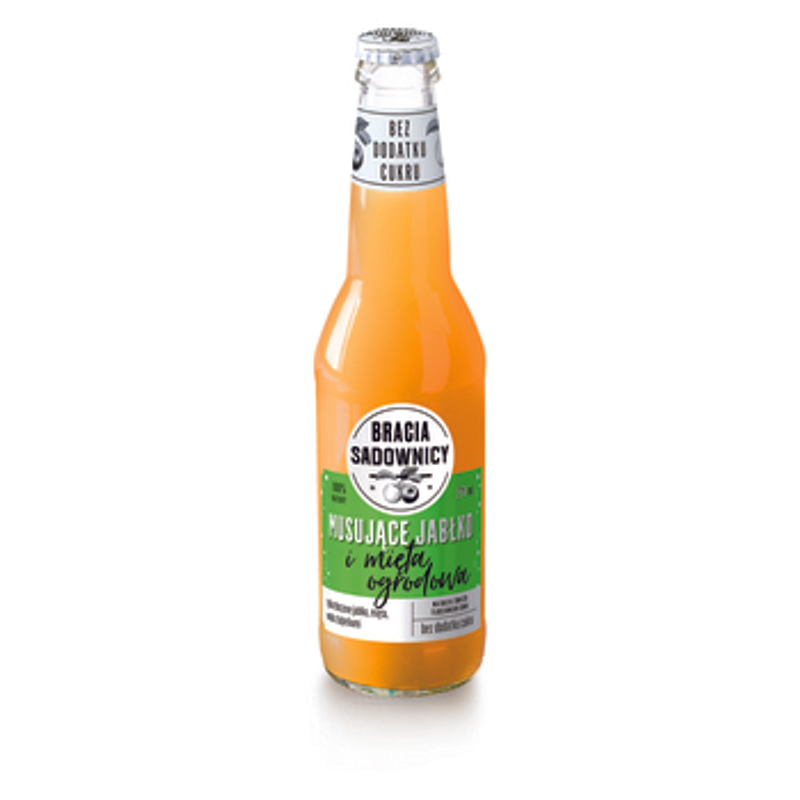 Bracia Sadownicy Napój musujący 275ml jabłko i mięta