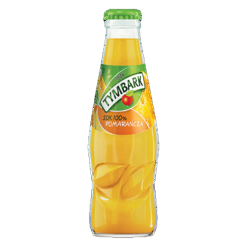 Tymbark Pomarańcza sok 100% 200 ml butelka