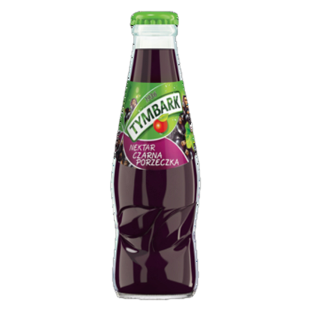 Tymbark Czarna porzeczka nektar 200 ml butelka twist off