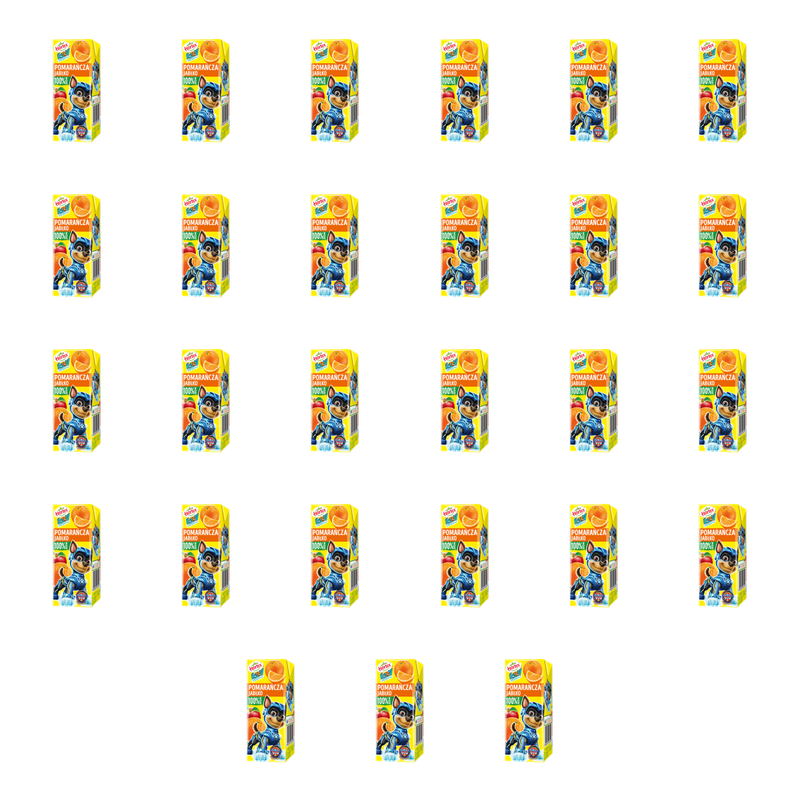 Hortex Leon i Przyjaciele pomarańcza-jabłko sok 100% kartonik 200ml ze słomką X27