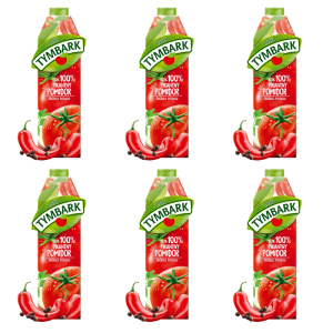 Tymbark Sok 100% pikantny pomidor 1 l X6