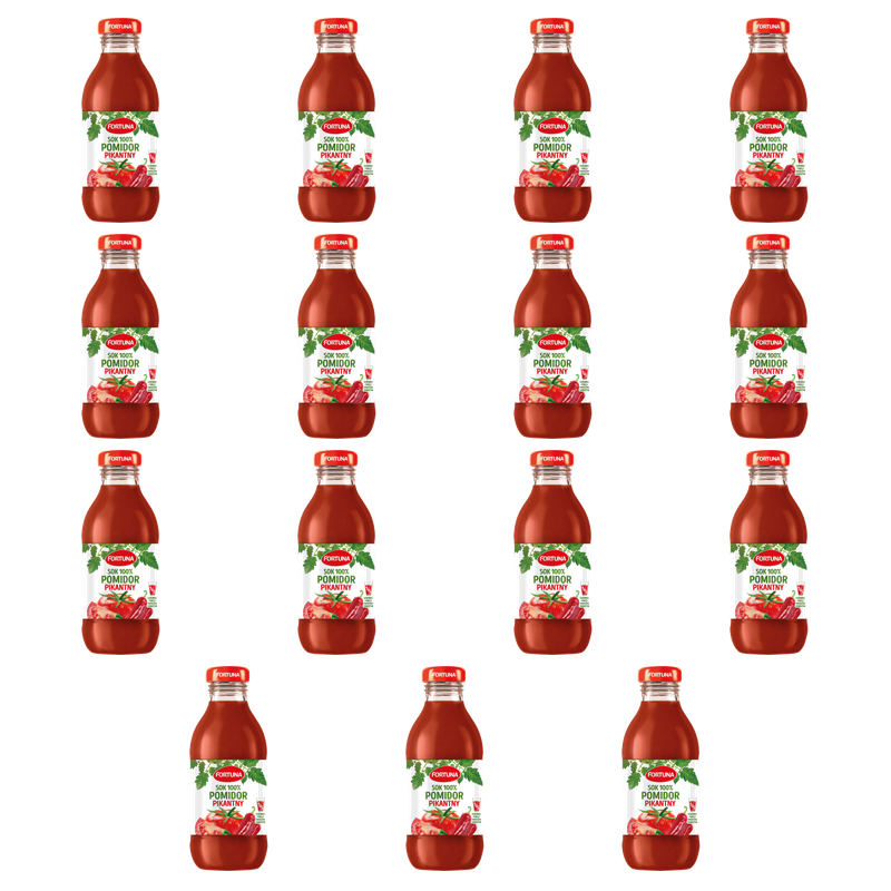 Fortuna Sok 100% pomidor pikantny 300 ml X15