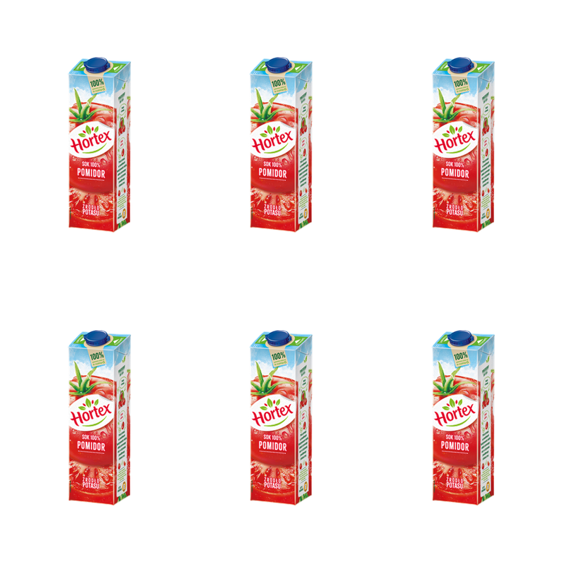 Hortex Sok Pomidorowy 100% karton 1L X6
