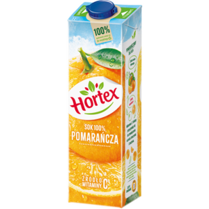 Hortex Pomarańcza sok 100% karton 1L X6