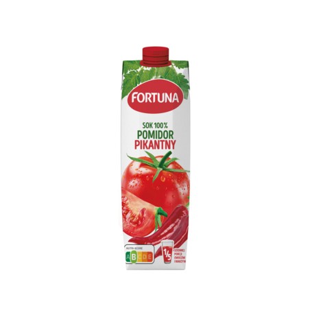 Fortuna Sok 100% pomidor pikantny 1 l