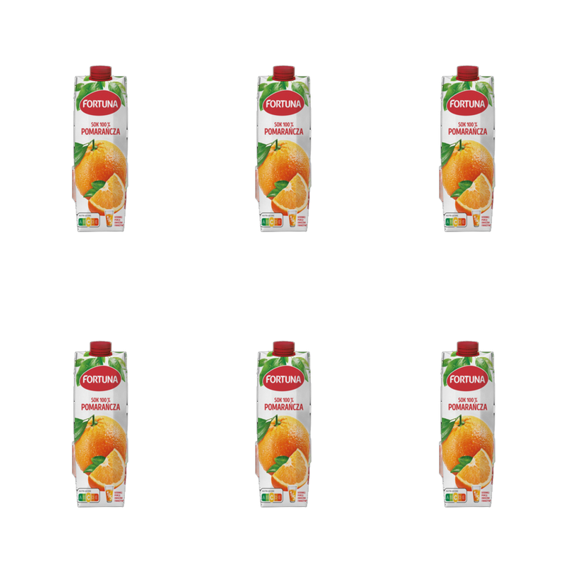 Fortuna Sok 100% pomarańcza 1 l X6