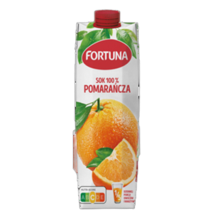 Fortuna Sok 100% pomarańcza 1 l X6