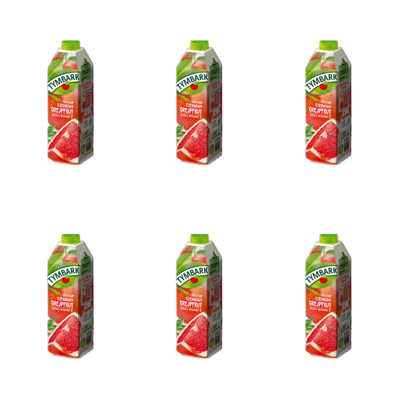 Tymbark Nektar czerwony grejpfrut 1 l X6