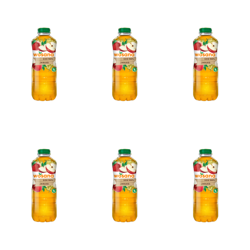 Wosana Sok 100% jabłko 1L X6
