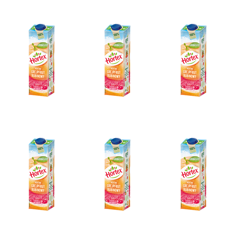 Hortex Nektar grejpfrut rubinowy karton 1 l X6