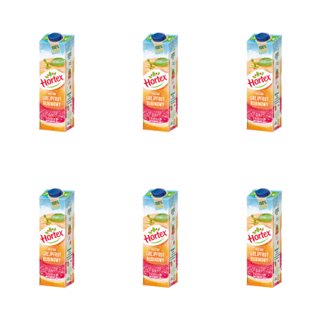 Hortex Nektar grejpfrut rubinowy karton 1 l X6