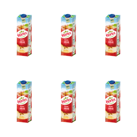Hortex Sok Jabłkowy 100% karton 1l X6