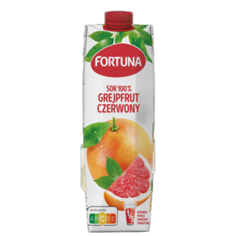 Fortuna Sok 100% Grejpfrut czerwony 1 l