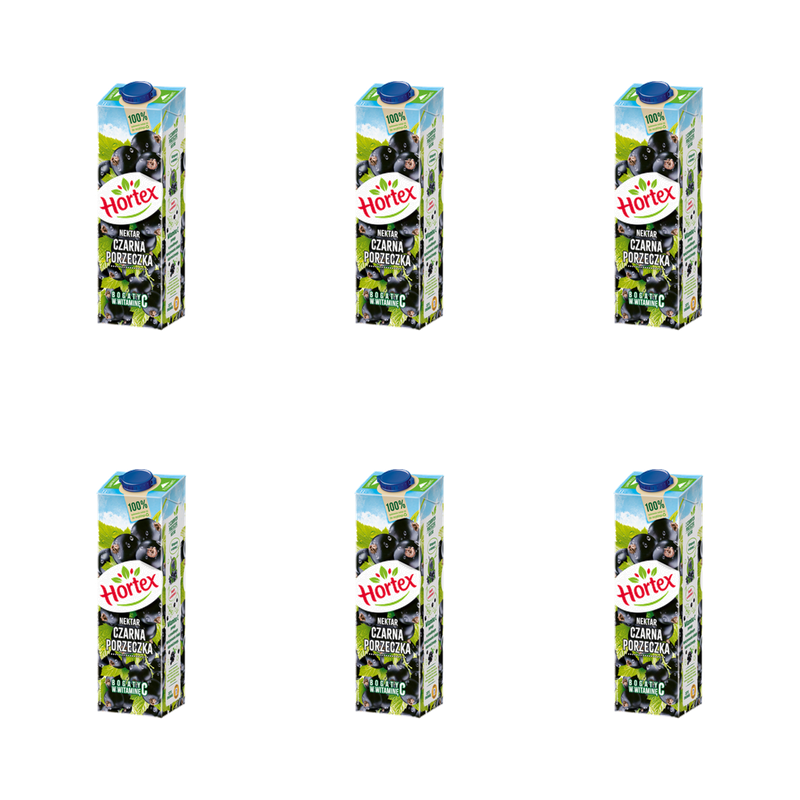 Hortex Nektar czarna porzeczka karton 1 l X6