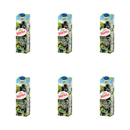 Hortex Nektar czarna porzeczka karton 1 l X6