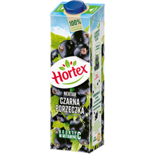 Hortex Nektar czarna porzeczka karton 1 l X6