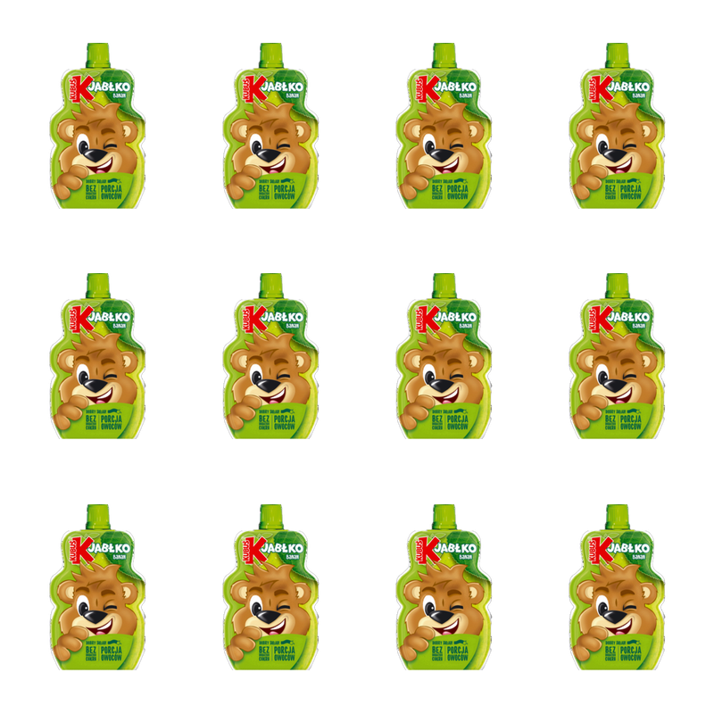 Kubuś Mus 100% jabłko banan 100 g X12