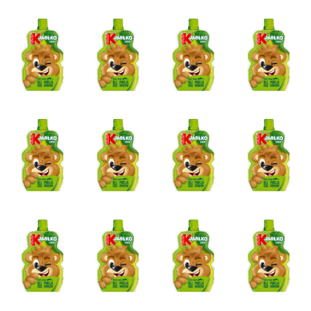 Kubuś Mus 100% jabłko banan 100 g X12