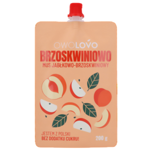 Mus jabłkowo-brzoskwiniowy 200g * BRZOSKWINIOWO OWOLOVO X16