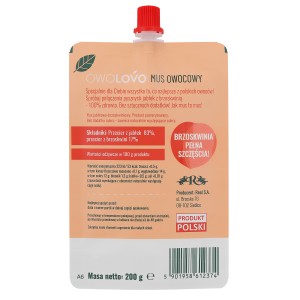 Mus jabłkowo-brzoskwiniowy 200g * BRZOSKWINIOWO OWOLOVO X16