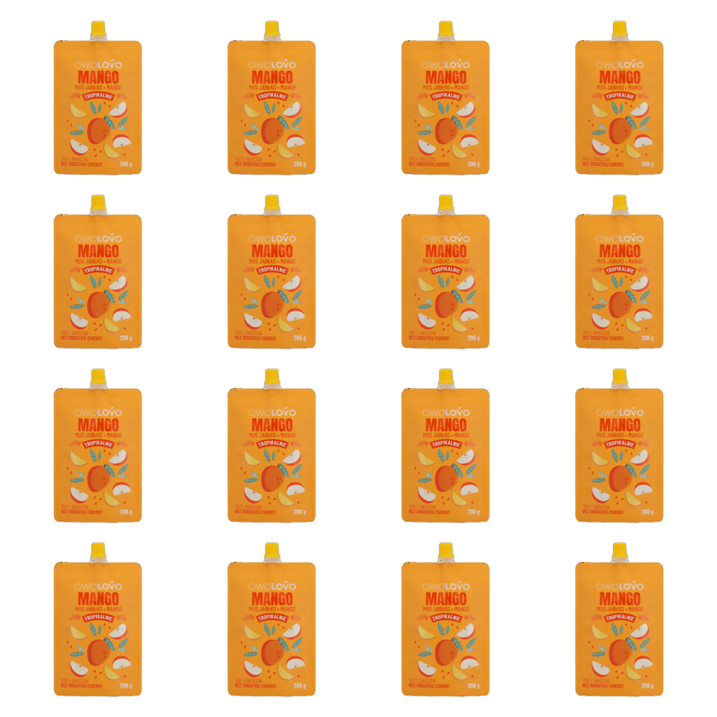 OWOLOVO Tropikalnie Mango 200 g X16