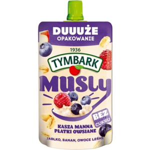 Tymbark Musly kasza manna płatki owsiane owoce leśne 170 g X10