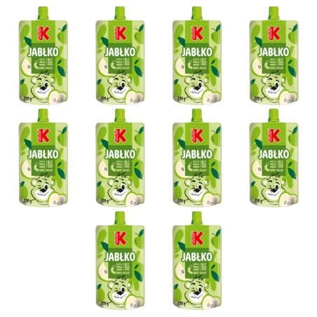 Kubuś Mus Jabłko 200g X10